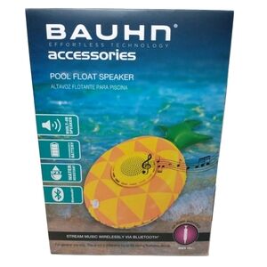 Bauhn Bluetooth Inflatable Floating Pool Speaker - Pineapple - Air Pump Included